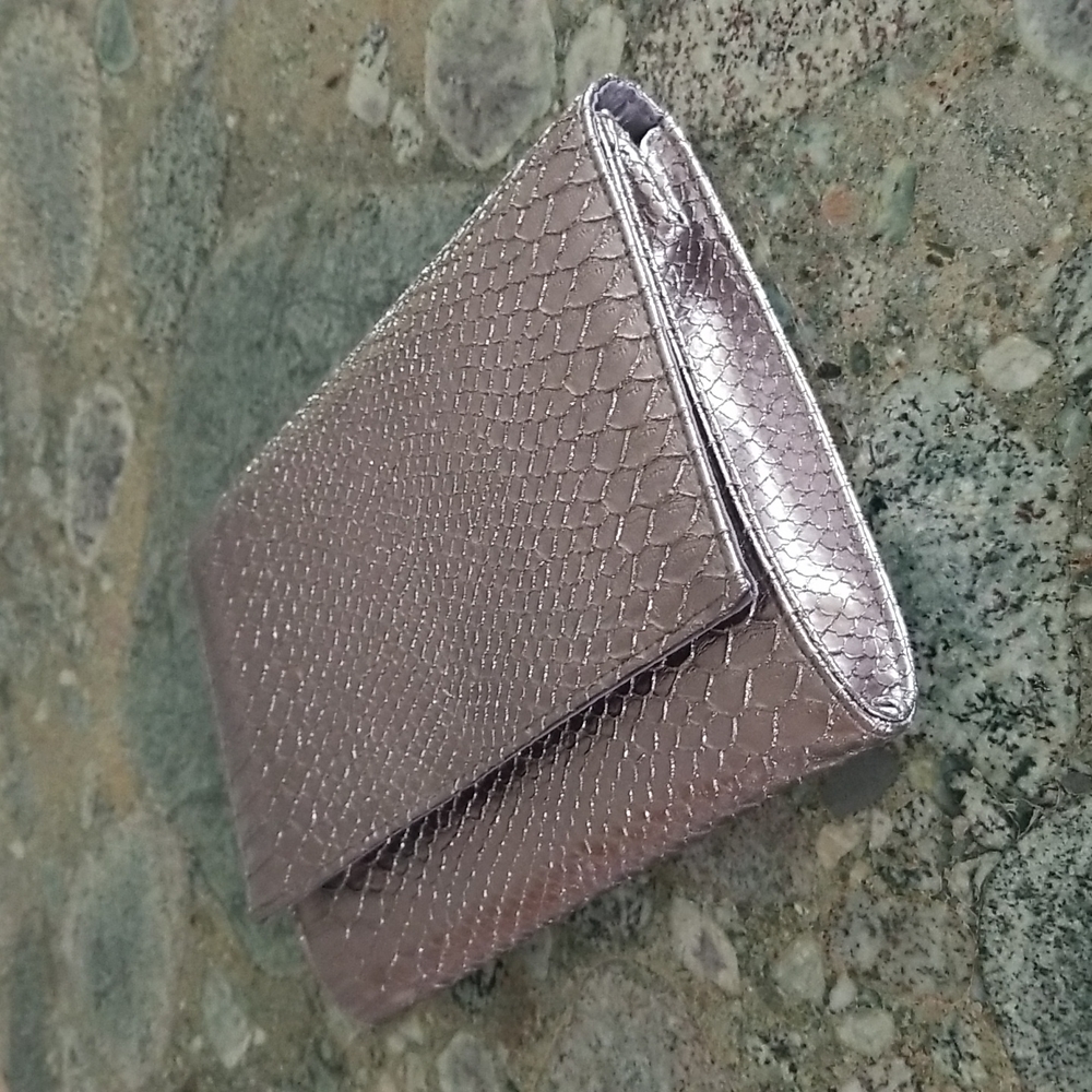 Silver Snakeskin Pattern Event Purse